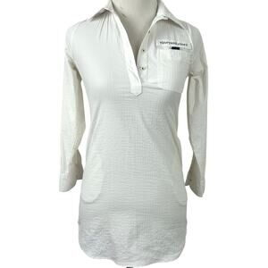 Vineyard Vines Performance Dress Cover Up Beach Preppy White Women Size Small